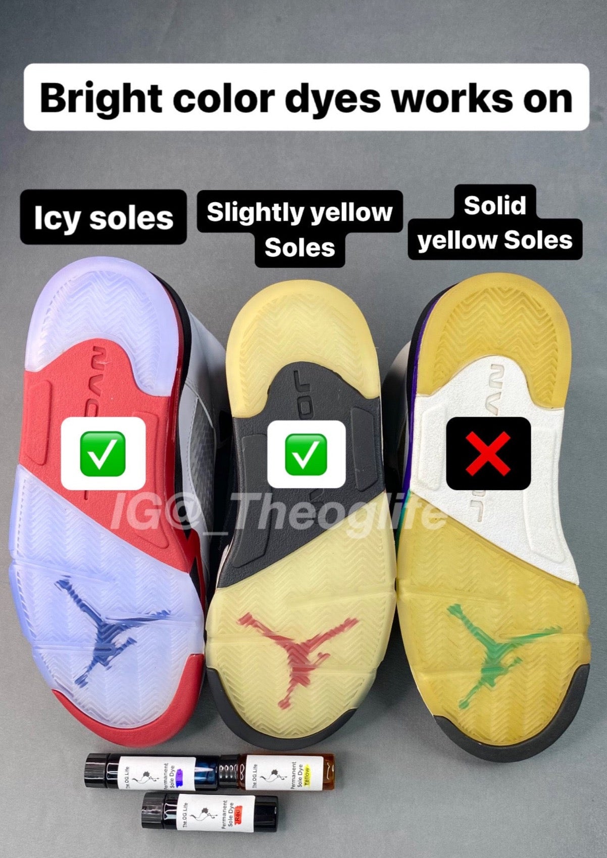 3 Combo Permanent Sole Dye •Free Shipping•