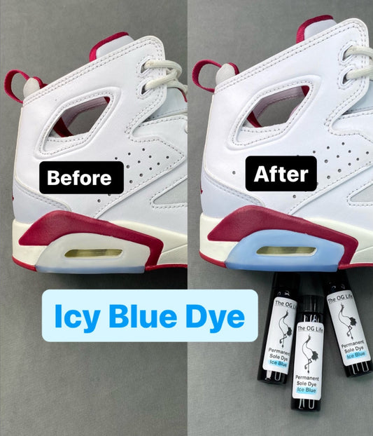 Icy Blue Permanent Sole dye  •Free Shipping•