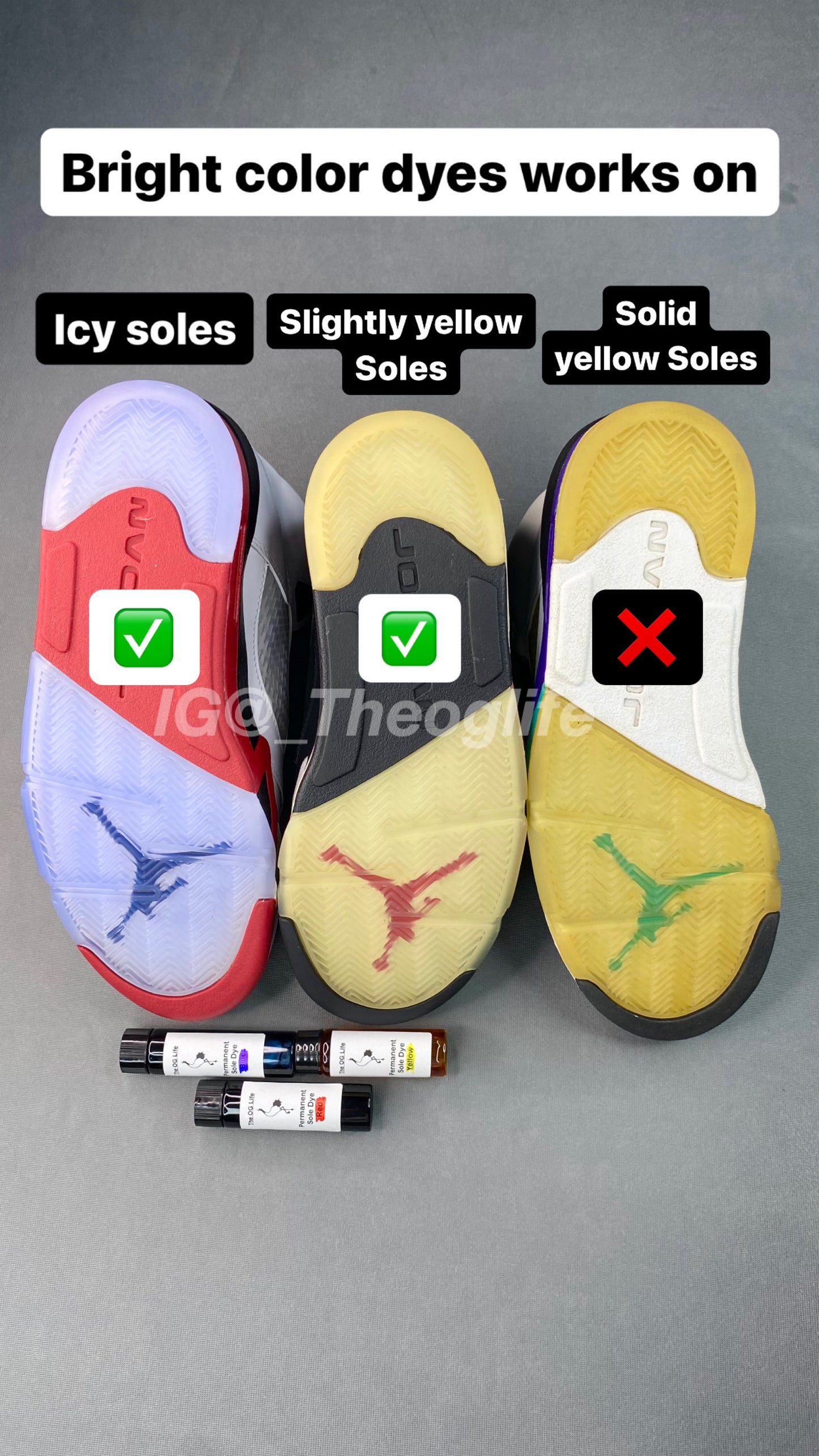 All Bright Colors Permanent Sole Dye •Free Shipping•